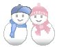 仲良し仲良し雪だるま♪