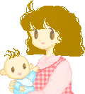 赤ちゃんとお母さん♪